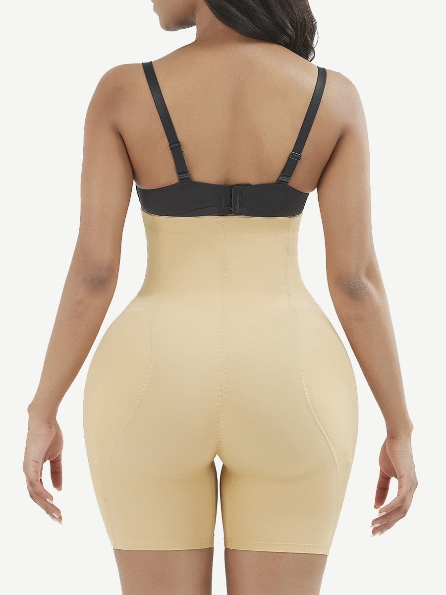 High-Waist Tummy Control Shapewear with Removable Hip Enhancers