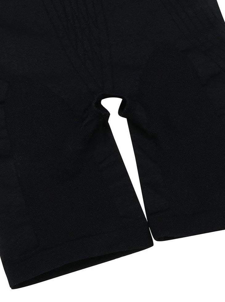 Ultimate Contour Black High-Waisted Shapewear with Secure Bra Clips