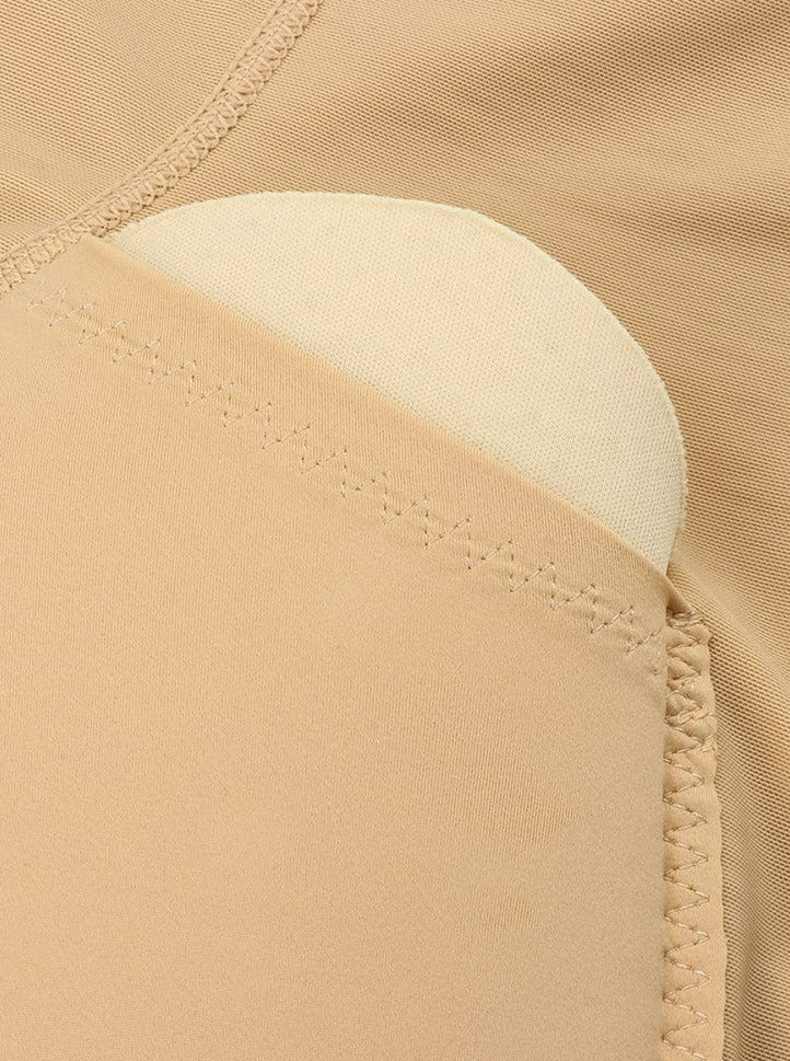 High-Waist Tummy Control Shapewear with Removable Hip Enhancers