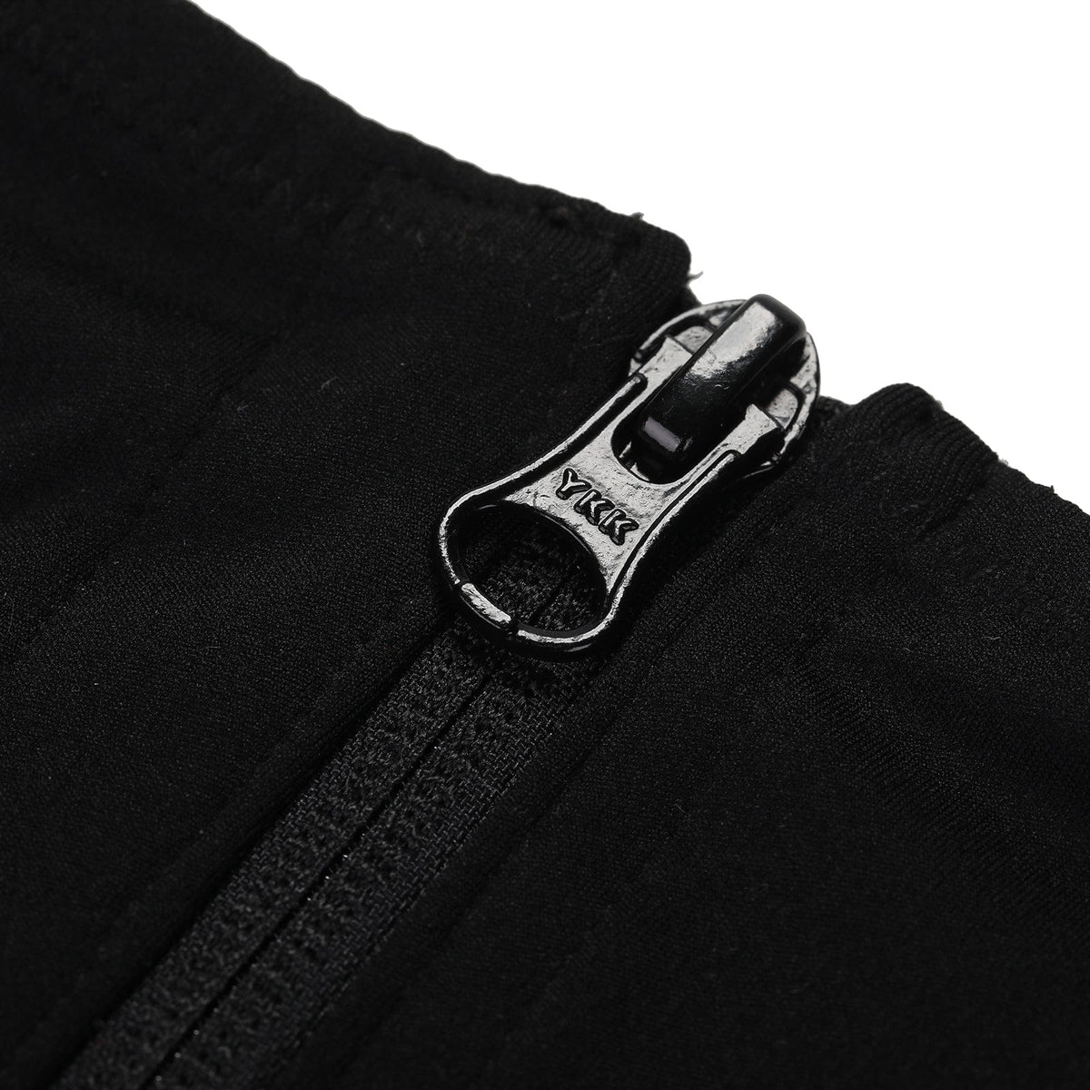 Sculpting Black Waist Trainer Leggings with Hourglass Zipper