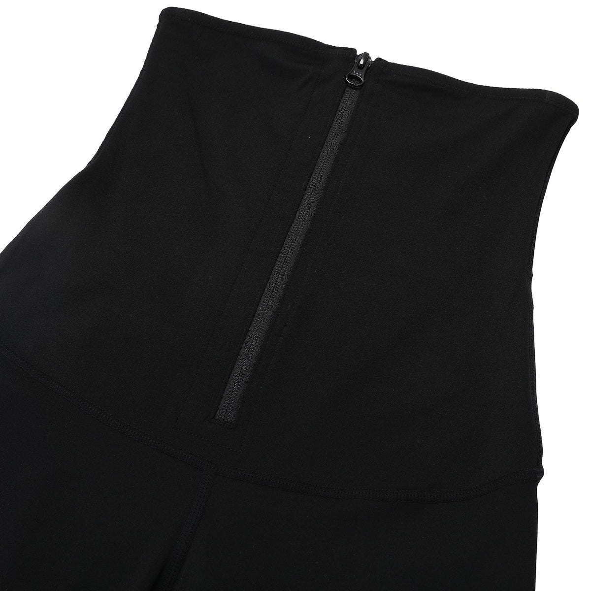 Sculpting Black Waist Trainer Leggings with Hourglass Zipper