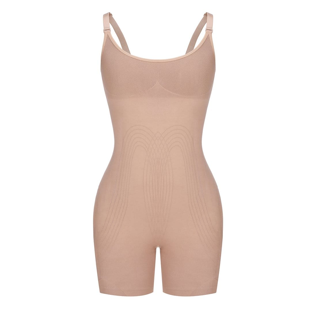 Seamlessly Sculpted: Open Gusset Bodysuit for a Happy Lift