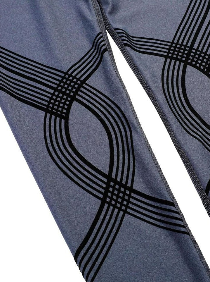 Seamless High Waist 3D Print Leggings - Curve Enhancing & Tummy Control
