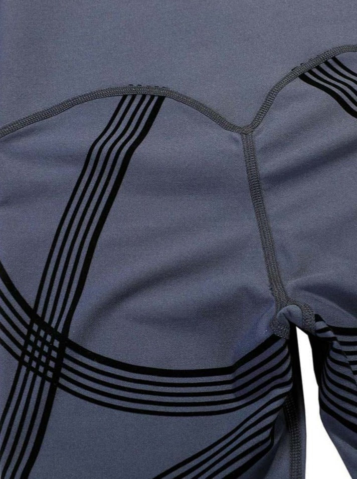 Seamless High Waist 3D Print Leggings - Curve Enhancing & Tummy Control