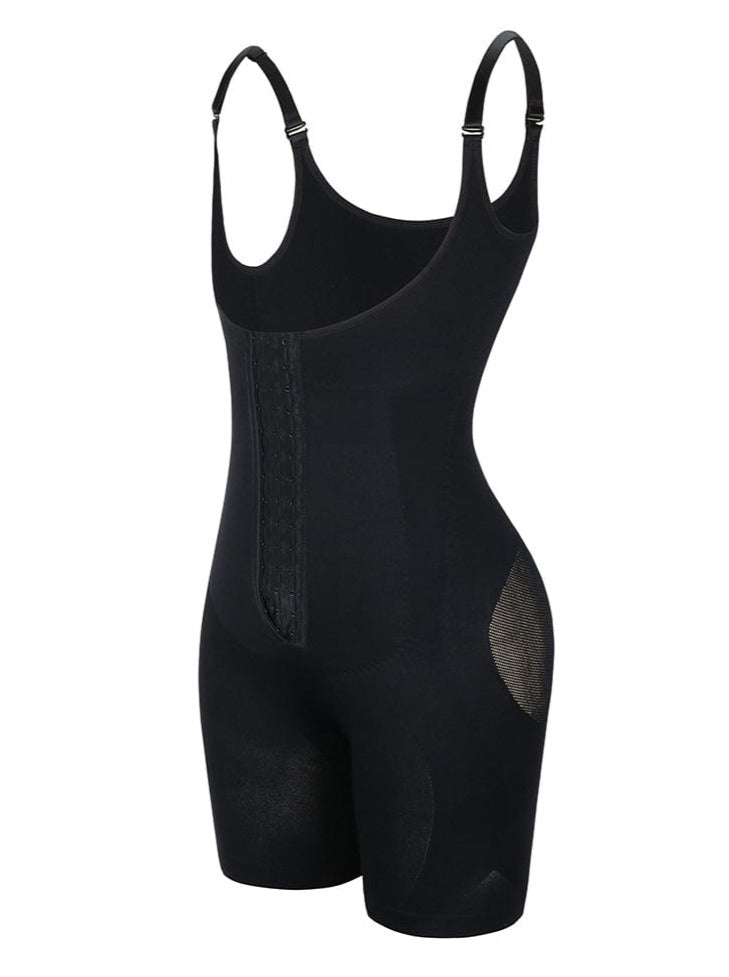 High Waist Full Body Shaper with Mesh Compression