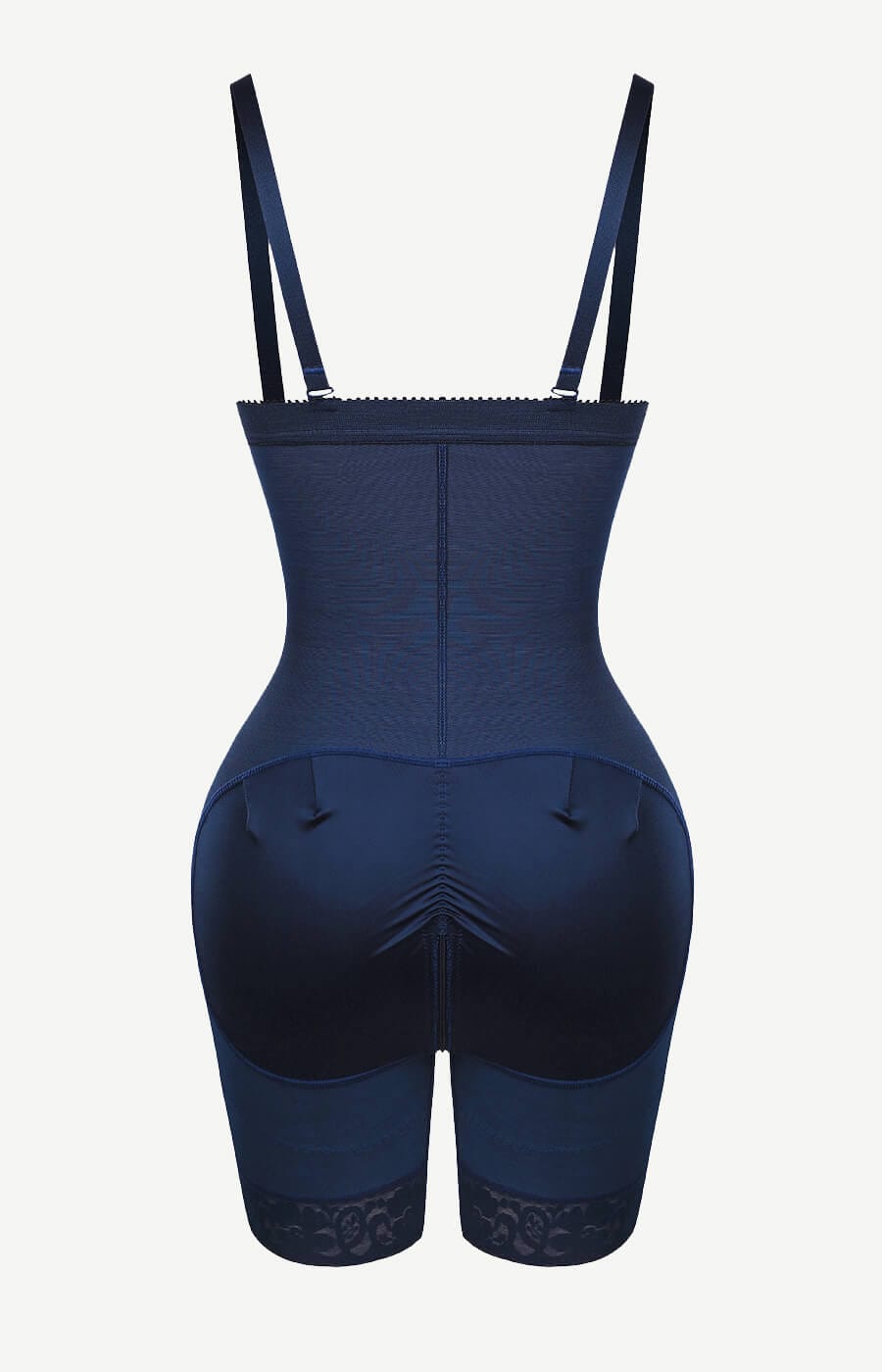 Detachable Straps Post-Op Full Body Shaper with Zipper Tummy Control