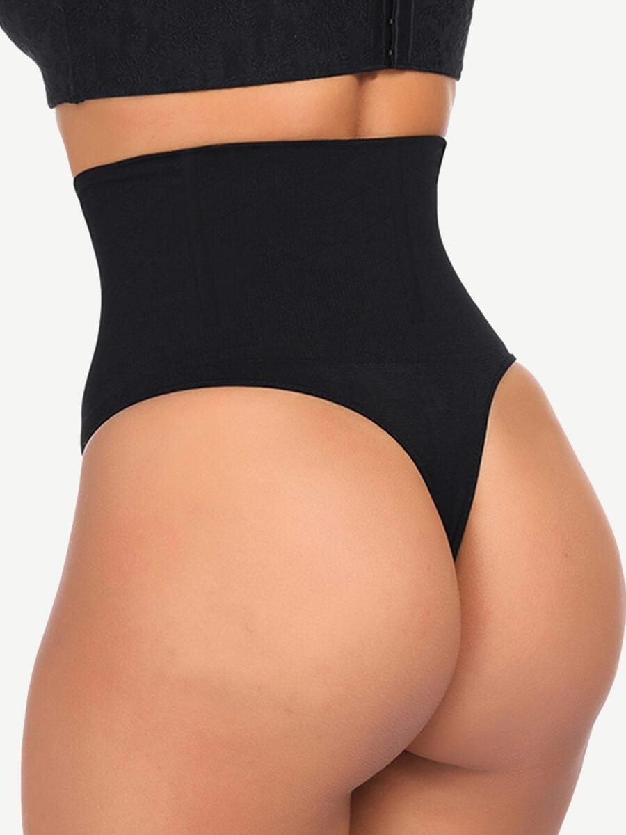 Seamless Instant Smooth Shapewear Thong with 4 Steel Bones