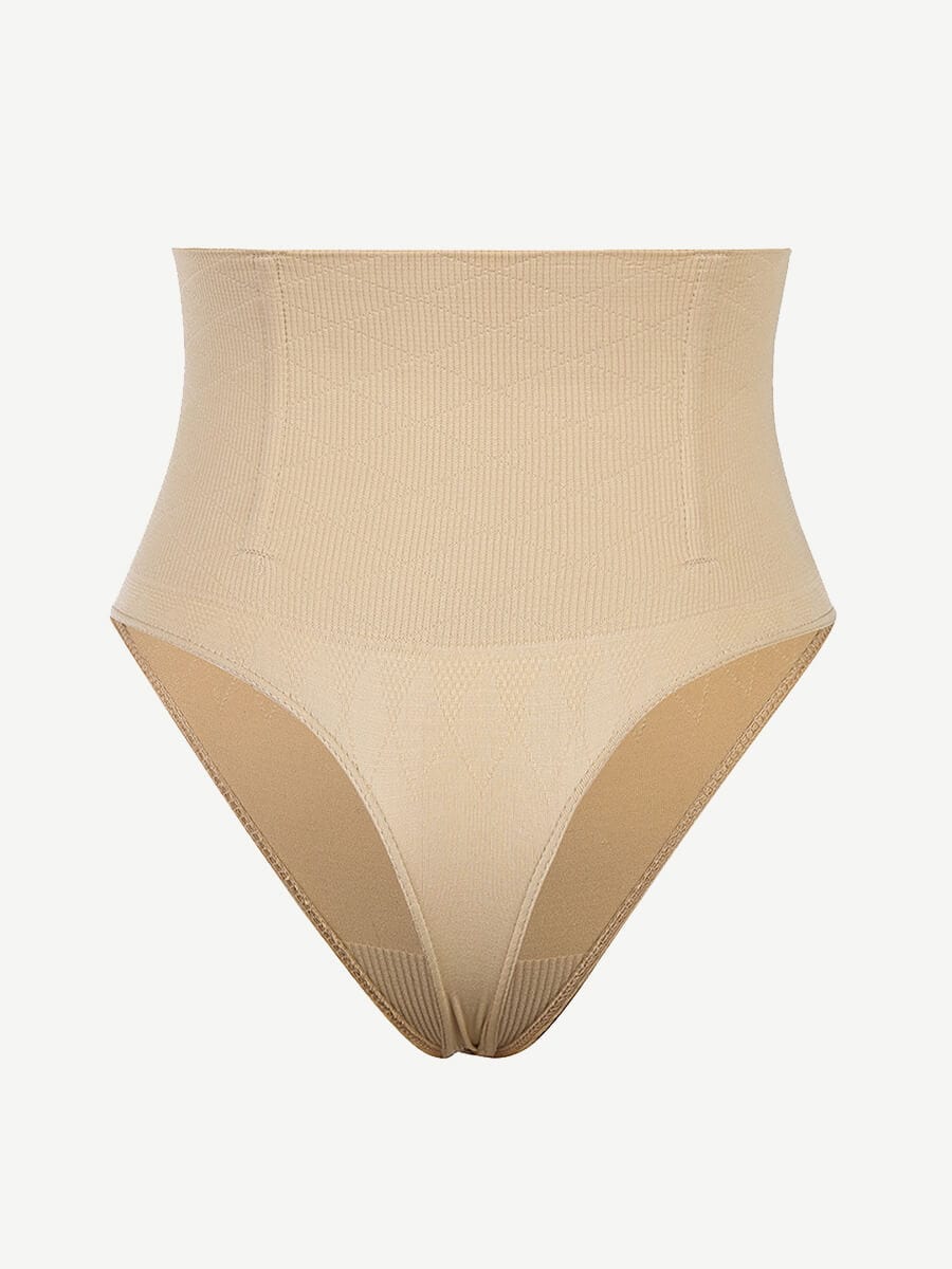 Seamless Instant Smooth Shapewear Thong with 4 Steel Bones