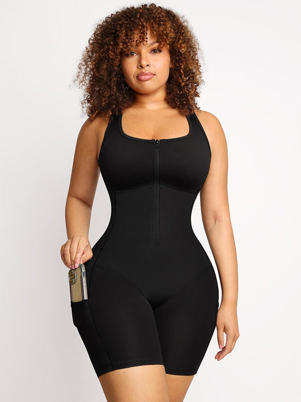 Athletic Sauna Bodyshaper with Convenient Pockets