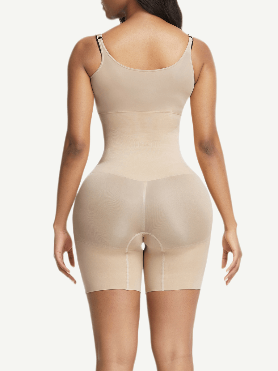 Eco-Friendly Seamless Open-Bust Mid-Thigh Shaper