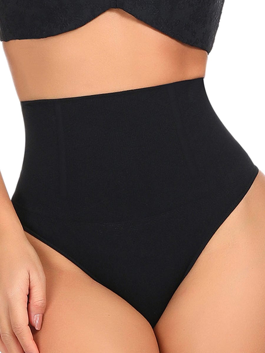 Seamless Instant Smooth Shapewear Thong with 4 Steel Bones