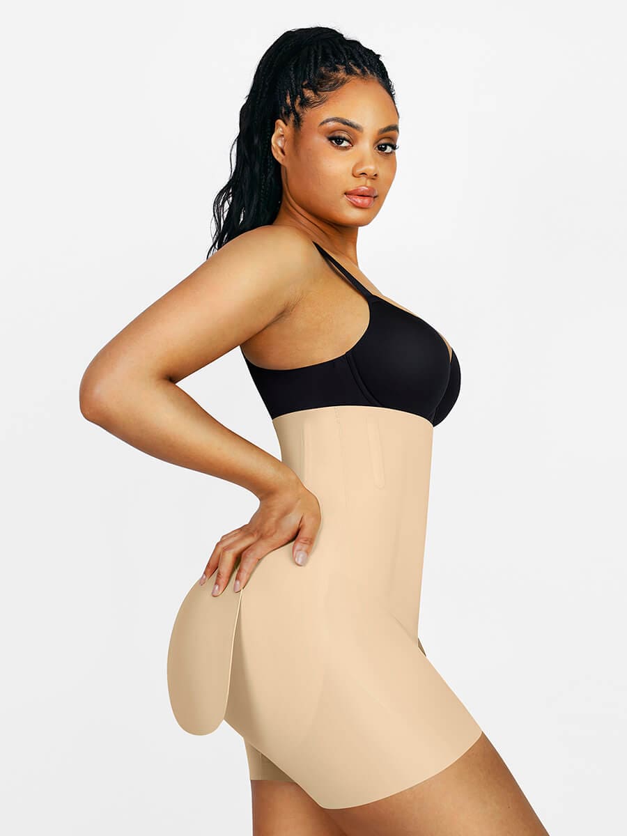 Slim High-Waist Butt Lifter with Removable Pads