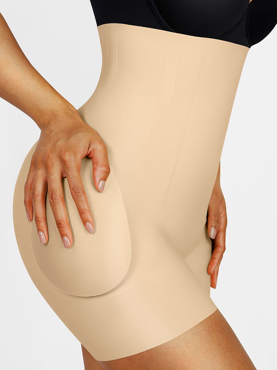 High-Waisted Air Slim Butt Lifter with Removable Hip Pads