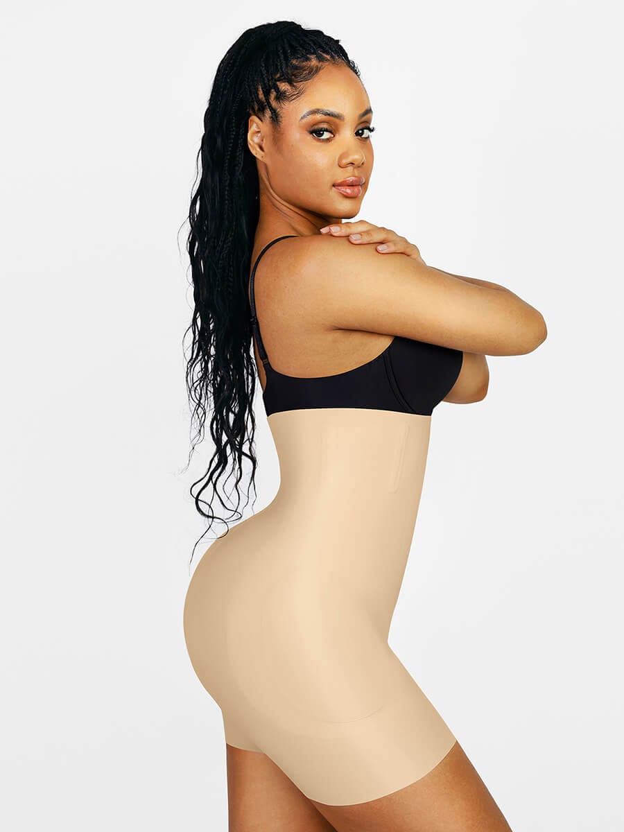 High-Waisted Air Slim Butt Lifter with Removable Hip Pads