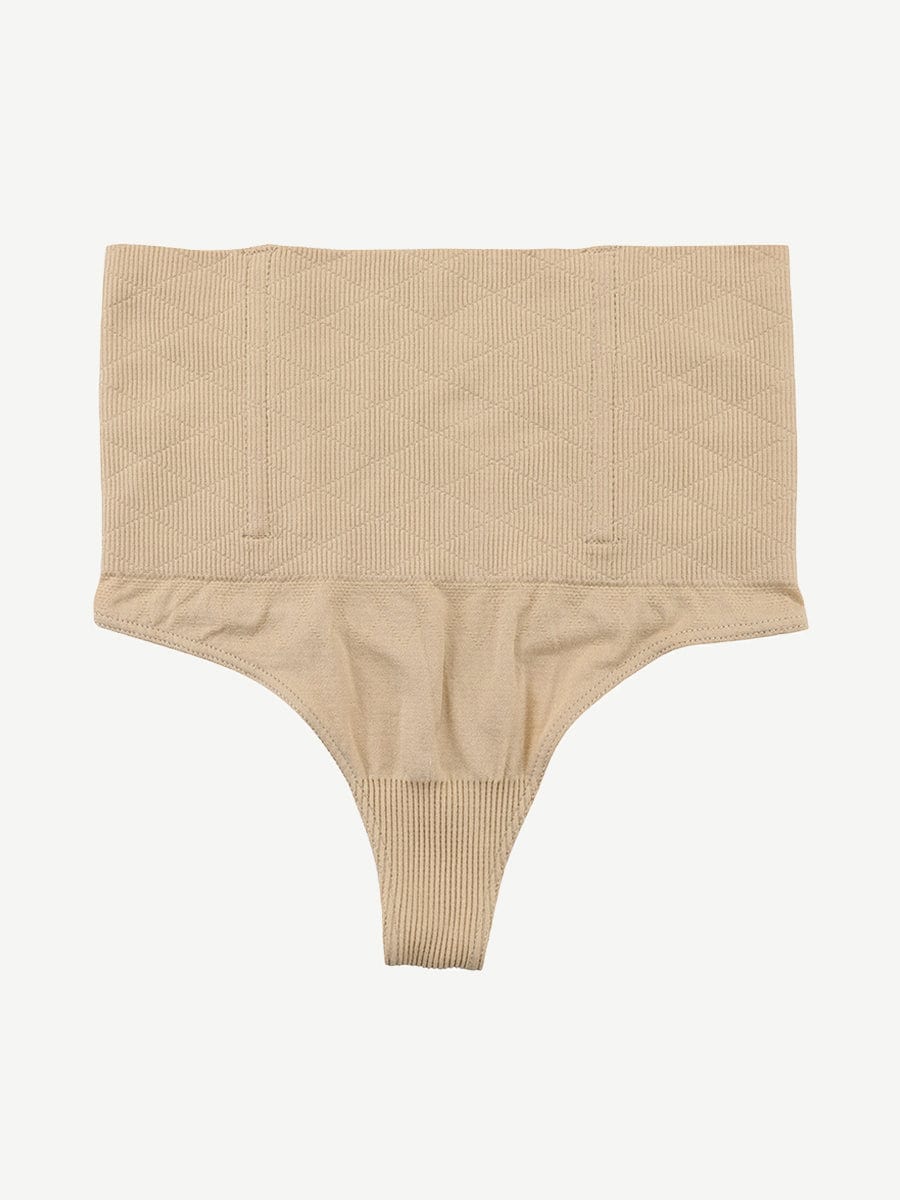 Seamless Instant Smooth Shapewear Thong with 4 Steel Bones