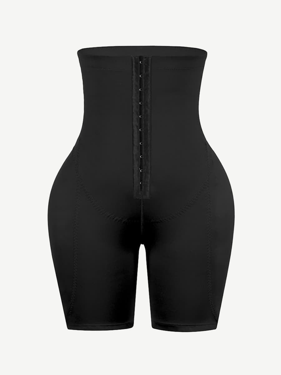 High-Waist Tummy Control Shapewear with Removable Hip Enhancers