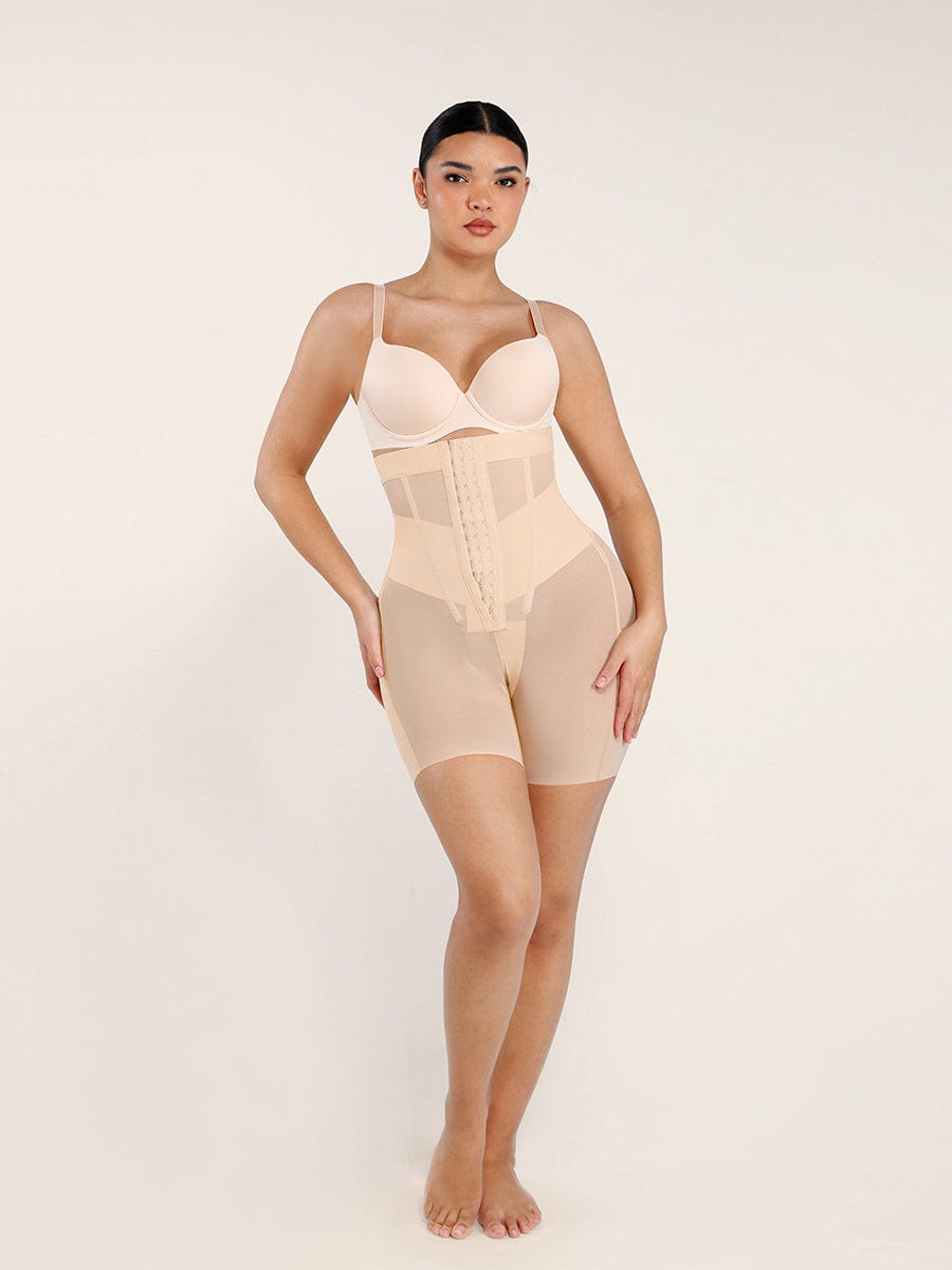 Breathable High-Waisted Shaping Briefs with Abdomen Control & Butt Lifter