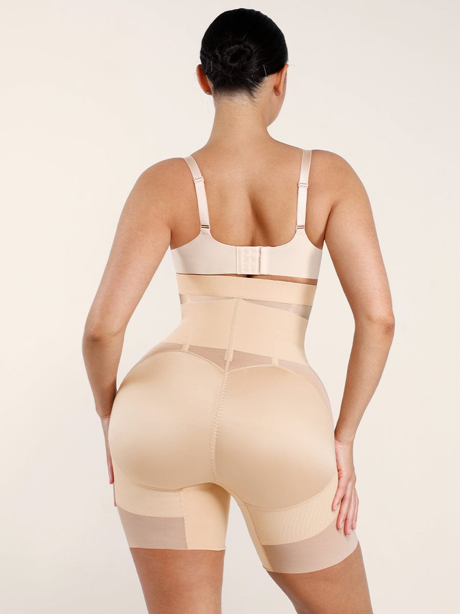 Breathable High-Waisted Shaping Briefs with Abdomen Control & Butt Lifter