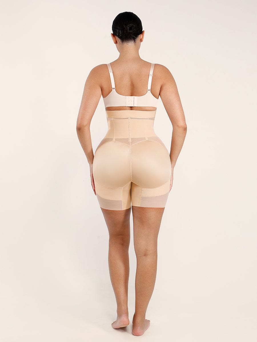 Breathable High-Waisted Shaping Briefs with Abdomen Control & Butt Lifter