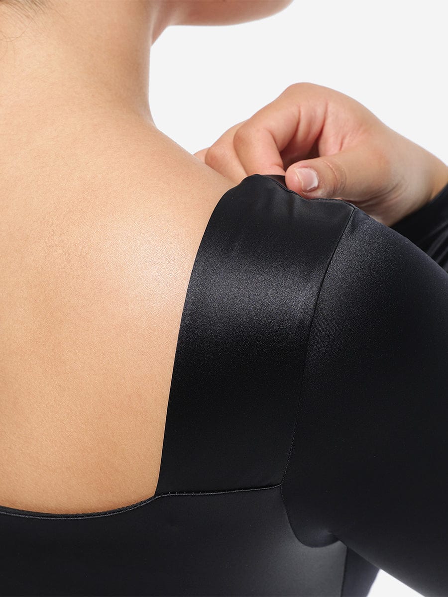 Elegant Retro Corset Bodysuit with Tummy Control & Detachable Cups