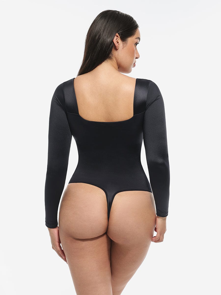 Elegant Retro Corset Bodysuit with Tummy Control & Detachable Cups