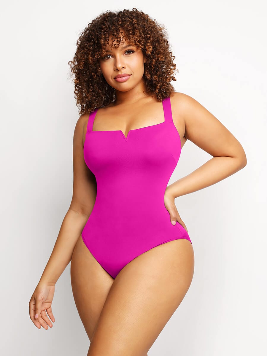 Sculpt & Seduce: Square Neck Shaping Bodysuit