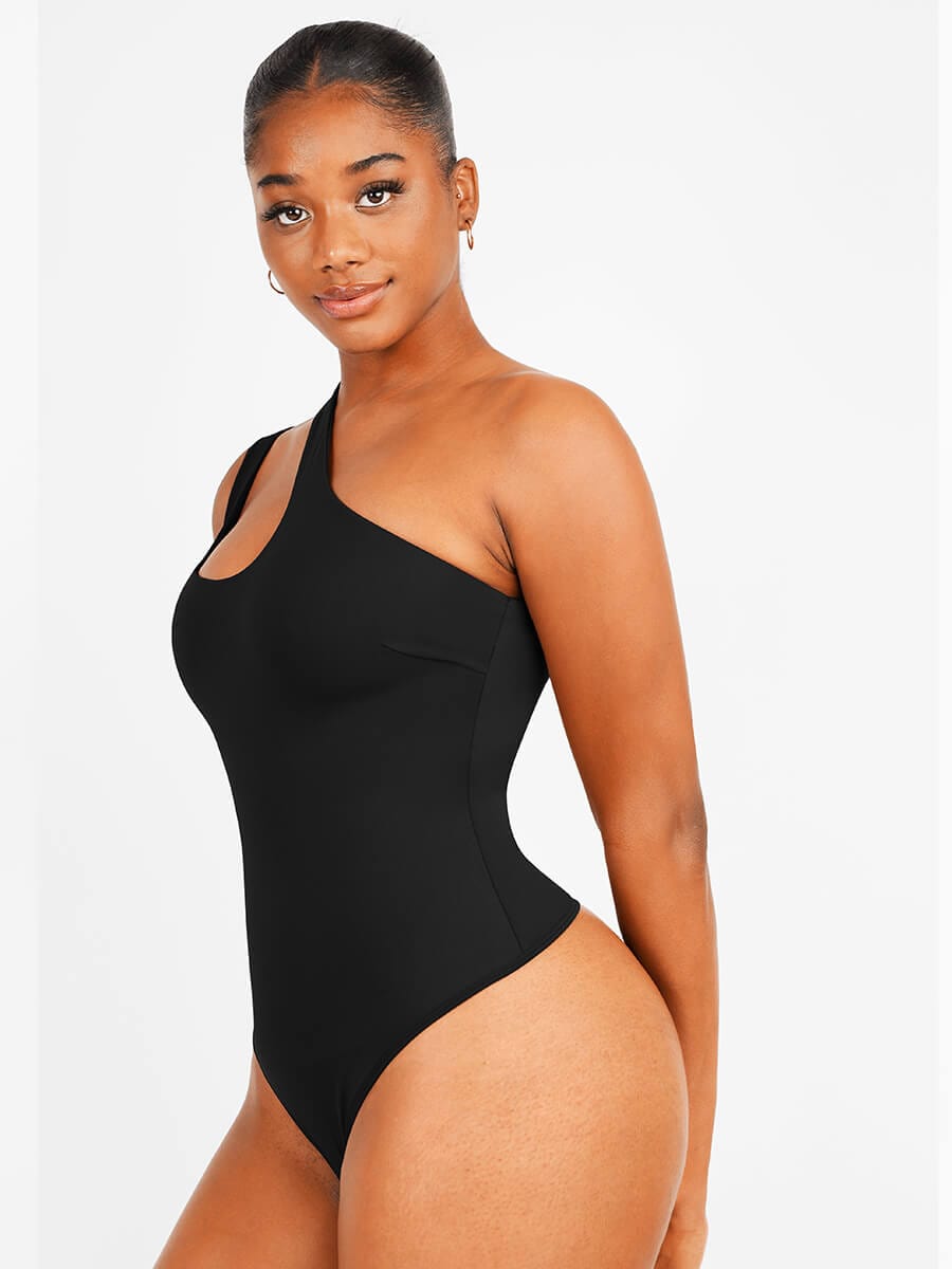 Sculpting One-Shoulder Shapewear Bodysuit