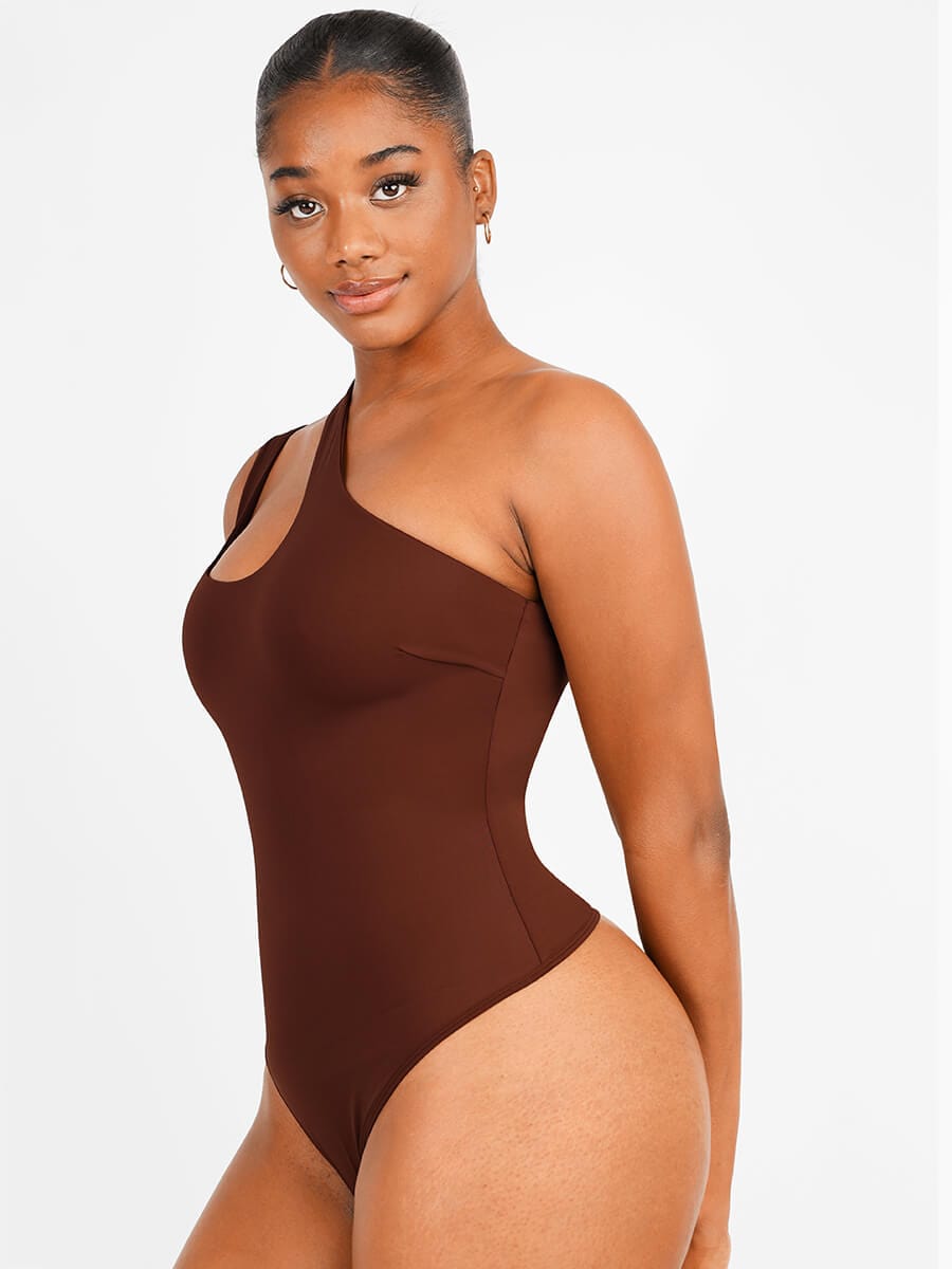 Sculpting One-Shoulder Shapewear Bodysuit