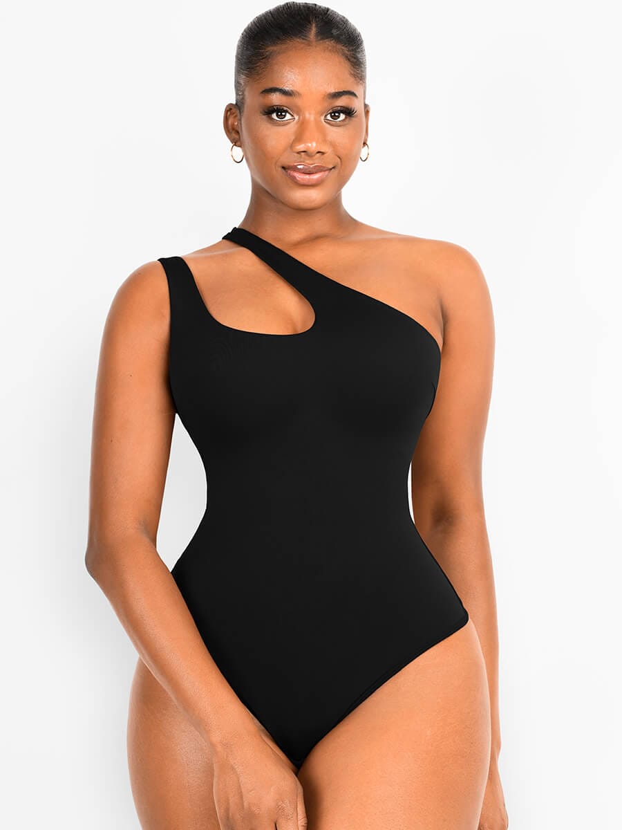 Sculpting One-Shoulder Shapewear Bodysuit