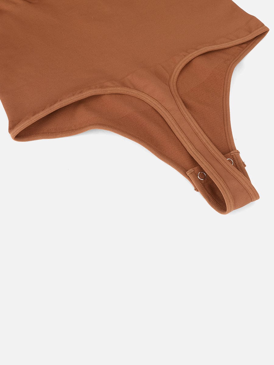 Sleek Seamless Zippered Long Sleeve Bodysuit