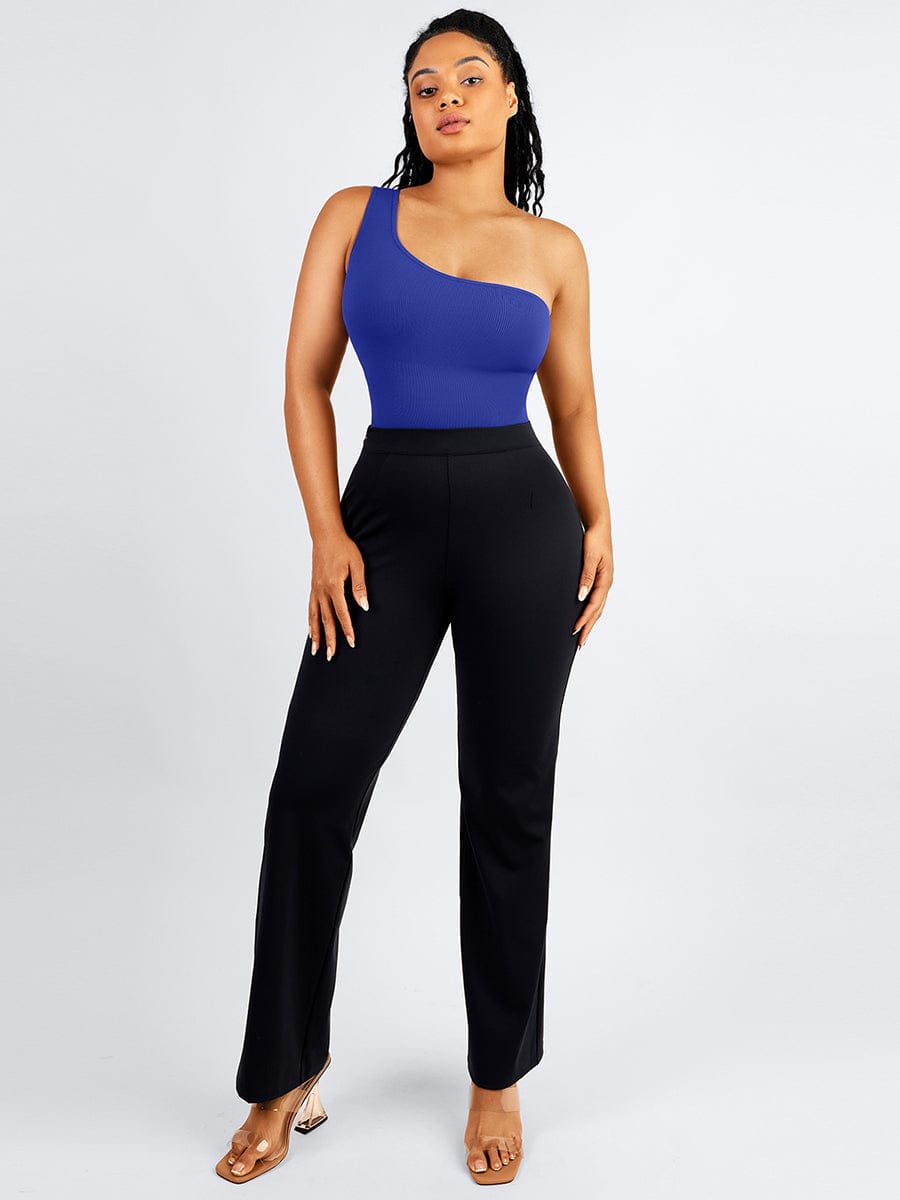 Seamless One-Shoulder Tummy Control Bodysuit