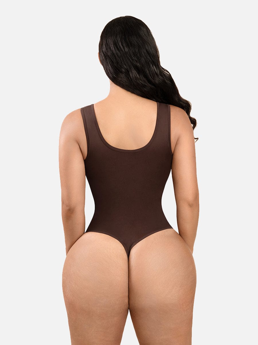 Sculpting Tank Thong Bodysuit - Breathable All-Day Confidence