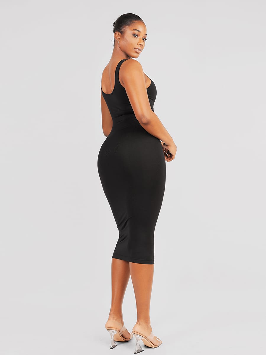 Eco-Friendly Seamless Shaping Dress with U-Back