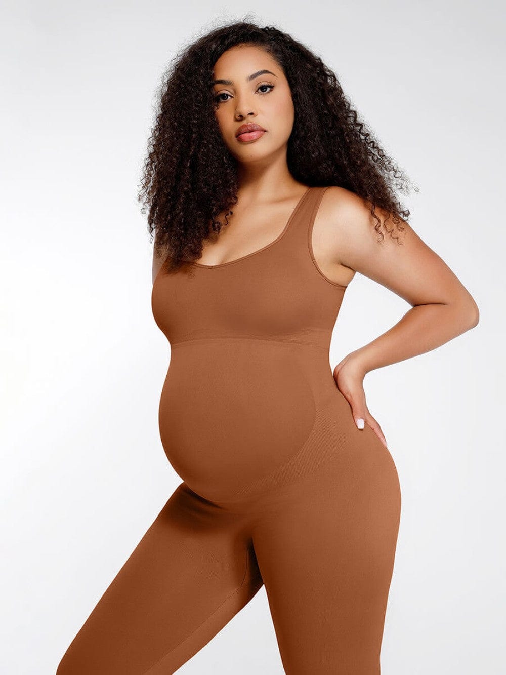 Eco-Friendly Maternity Support Jumpsuit with Back Lift