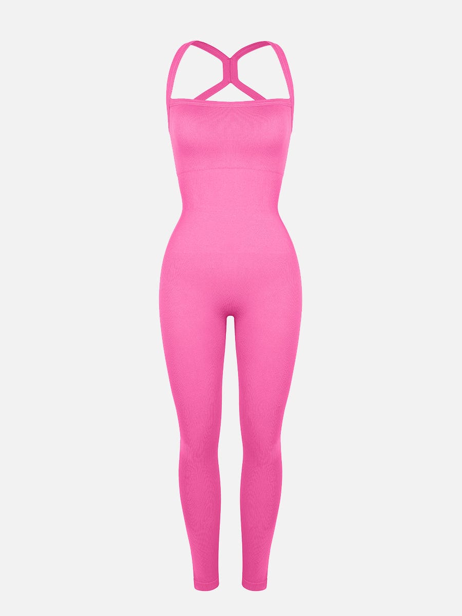 Seamless Sporty Sculpt Jumpsuit with Waist and Tummy Control
