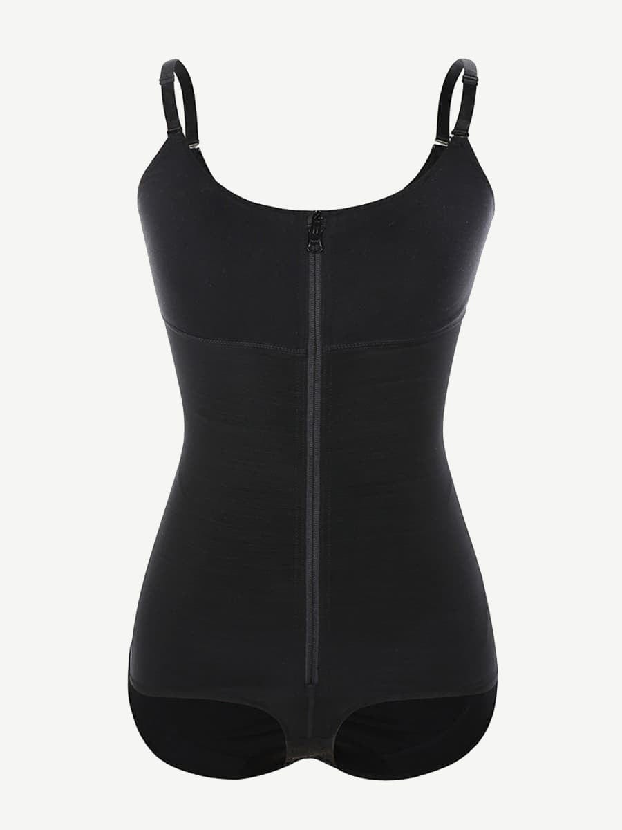 Plus Size Post-Surgery Full Body Shaper with Invisible Zipper and Comfort Fit