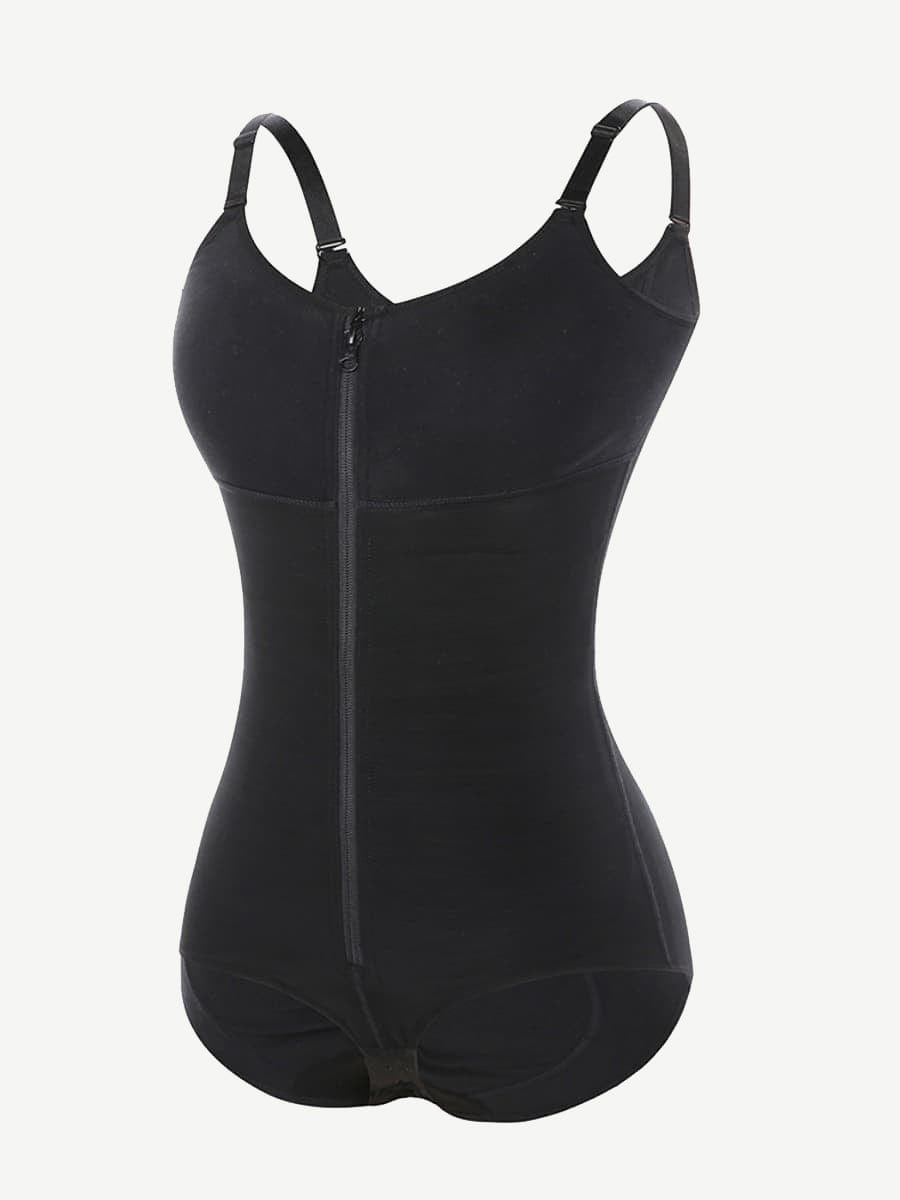 Plus Size Post-Surgery Full Body Shaper with Invisible Zipper and Comfort Fit