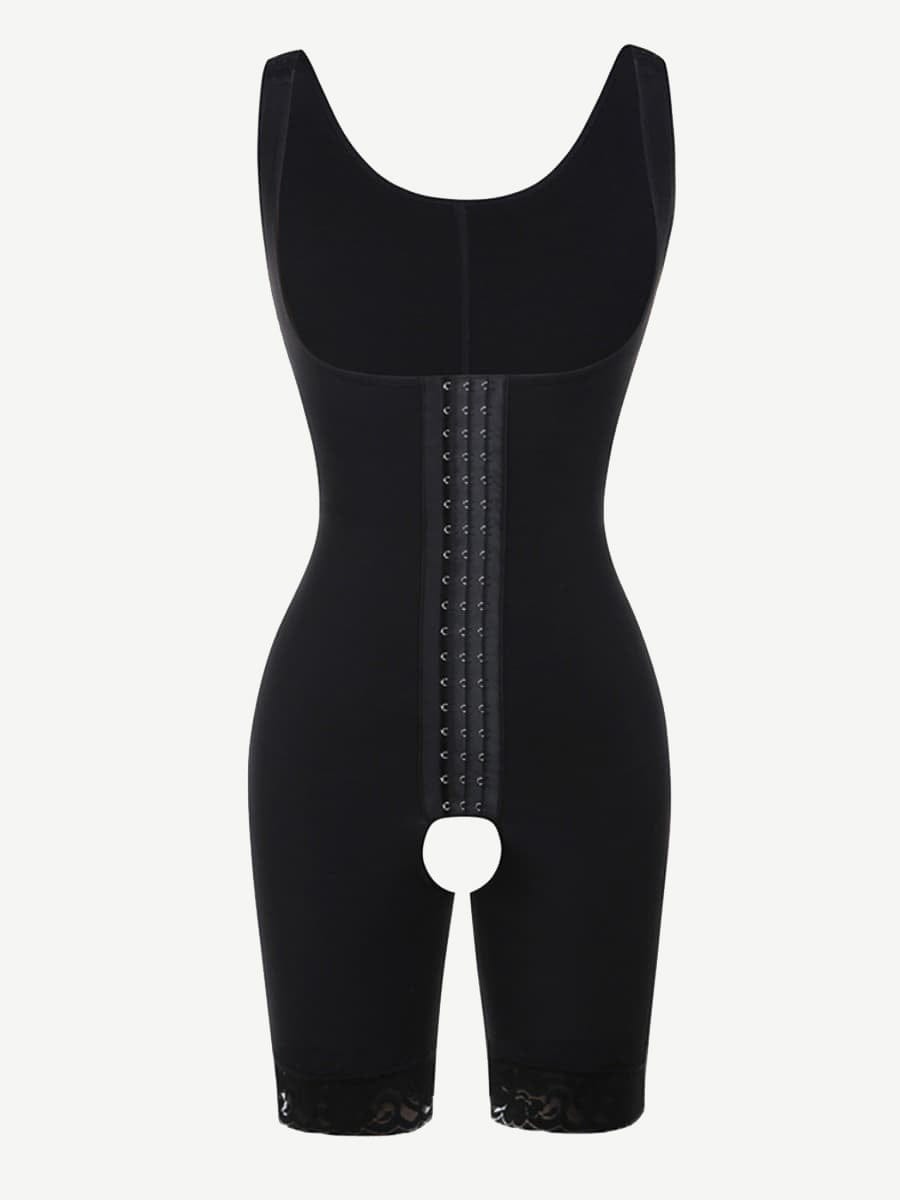 Ultimate Compression Full Body Shaper with Open Crotch & Adjustable Straps