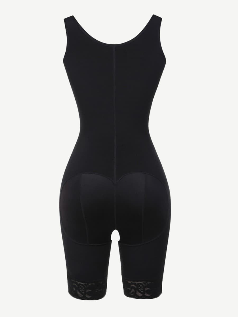 Ultimate Compression Full Body Shaper with Open Crotch & Adjustable Straps