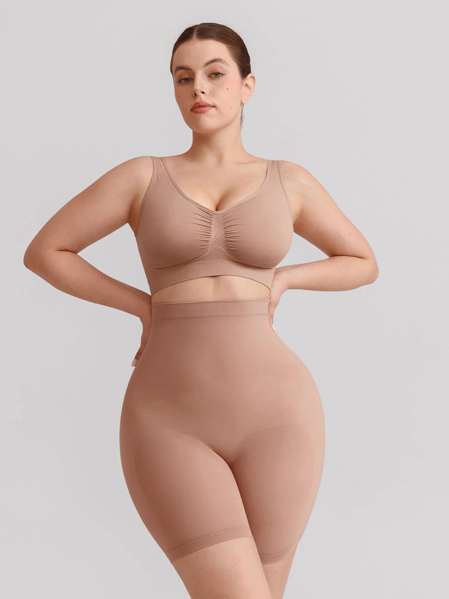 Seamless High-Waist Tummy Control Shorts - Sculpt & Lift