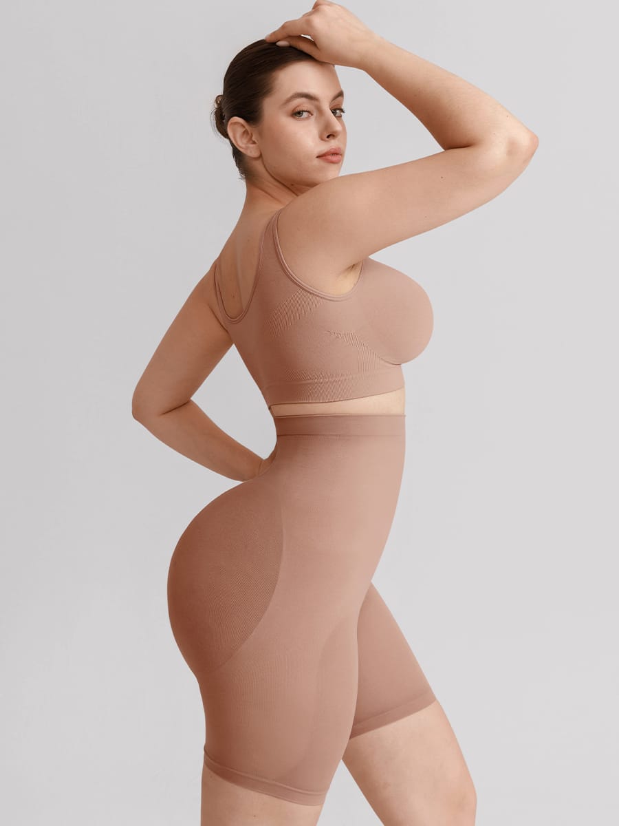 Seamless High-Waist Tummy Control Shorts - Sculpt & Lift