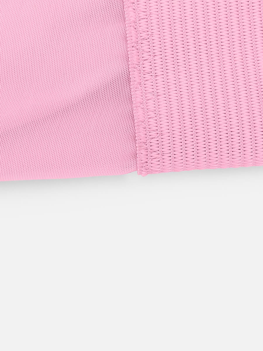 High-Waist Antibacterial Shapewear with Stretch Elastic Support