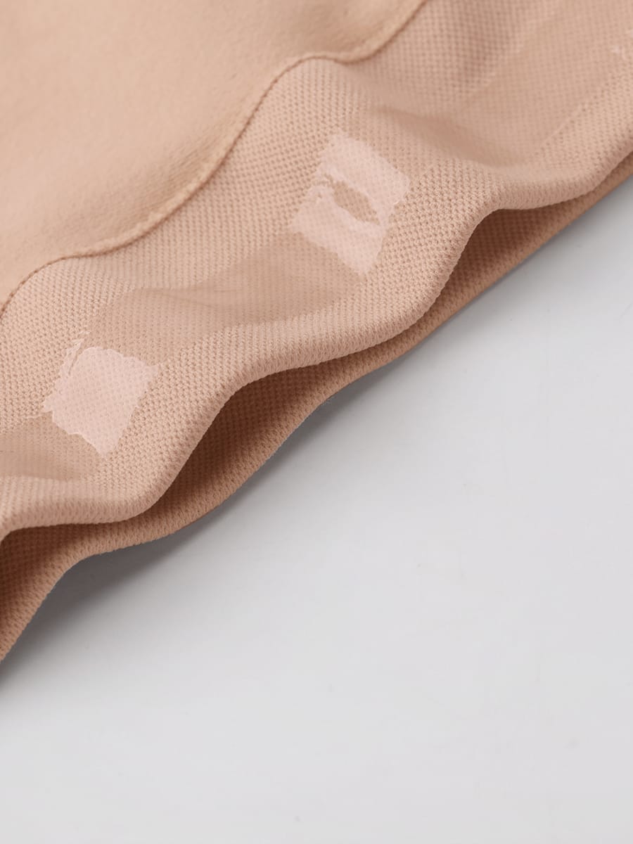 High-Waist Seamless Tummy Control Thong Shapewear with Anti-Roll Silicone