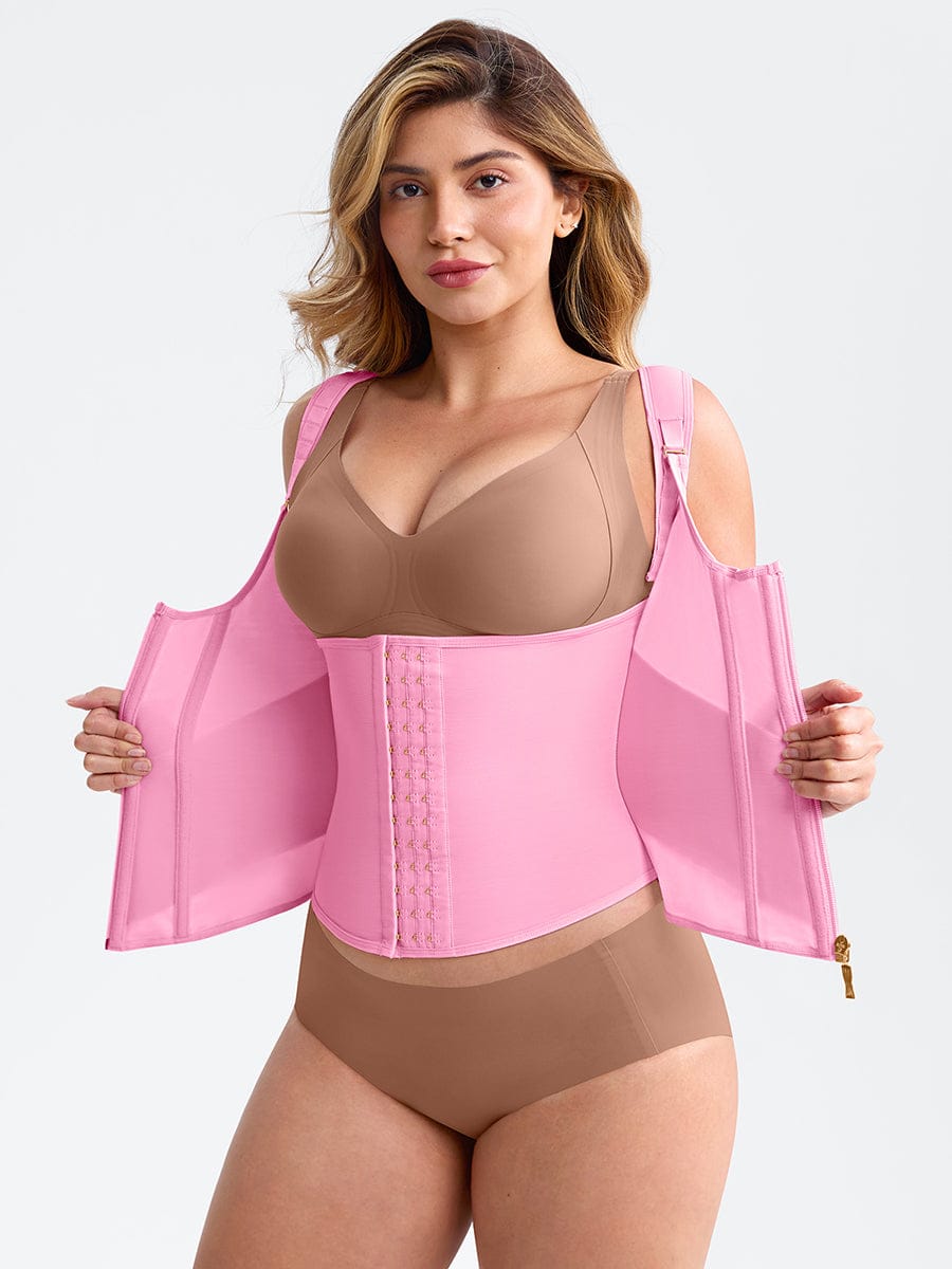 Empower Your Shape: Steel Boned Adjustable Waist Cincher Tank