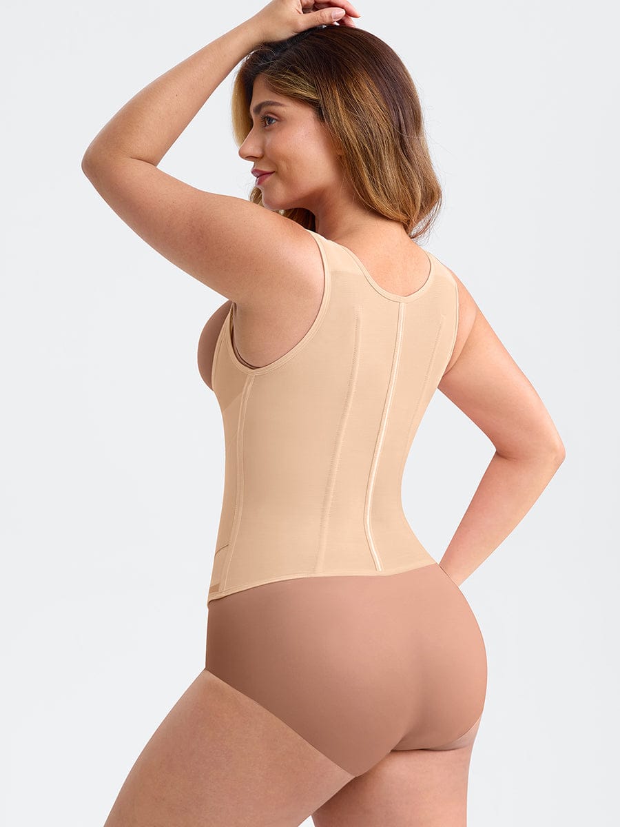 Empower Your Shape: Steel Boned Adjustable Waist Cincher Tank