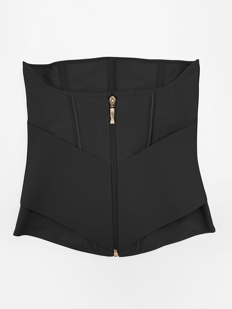 11 Steel-Boned Zippered Tummy Control Vest