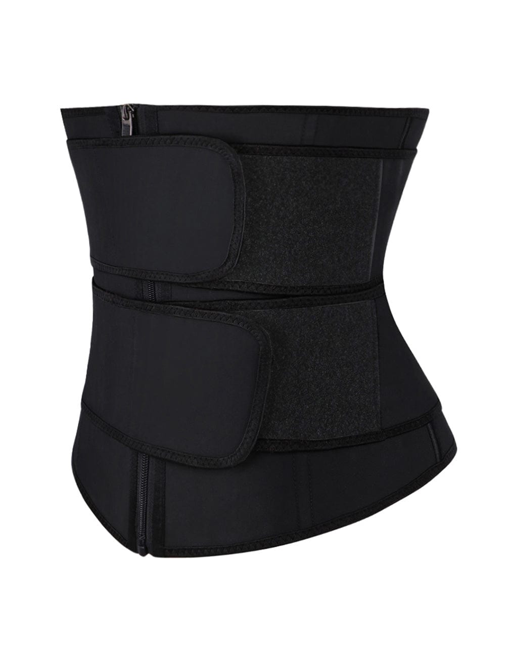 Plus Size Latex Double Belt Waist Trainer with Steel Support