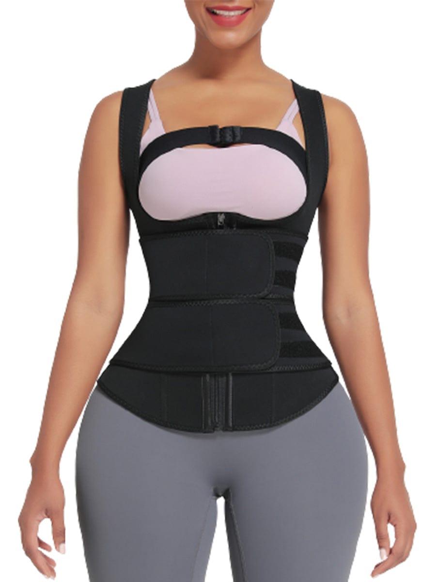 Ultimate 9-Bone Neoprene Zipper Waist Trainer