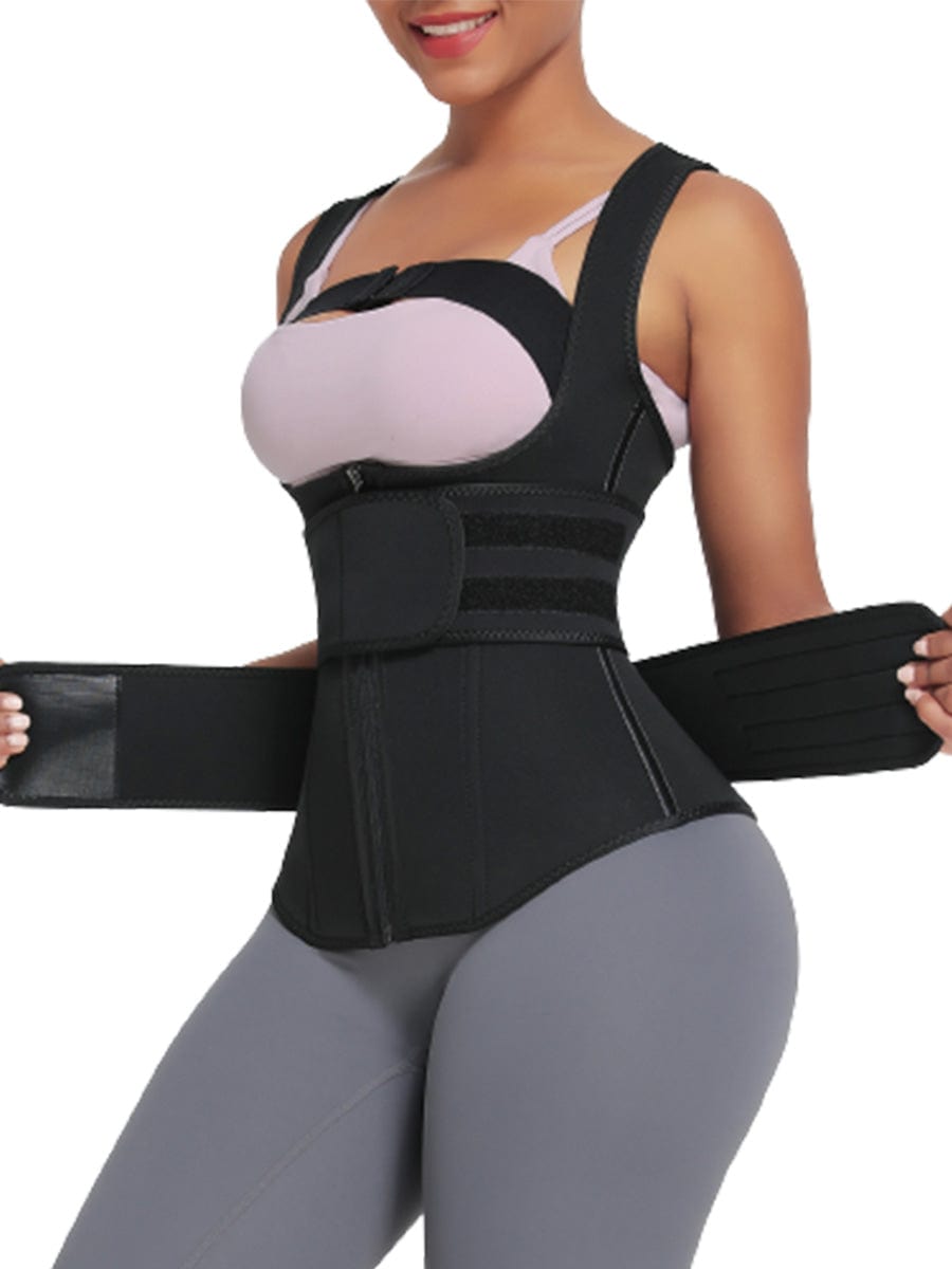 Ultimate 9-Bone Neoprene Zipper Waist Trainer