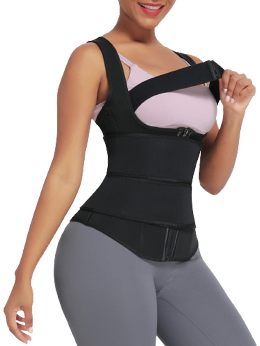Ultimate 9-Bone Neoprene Zipper Waist Trainer